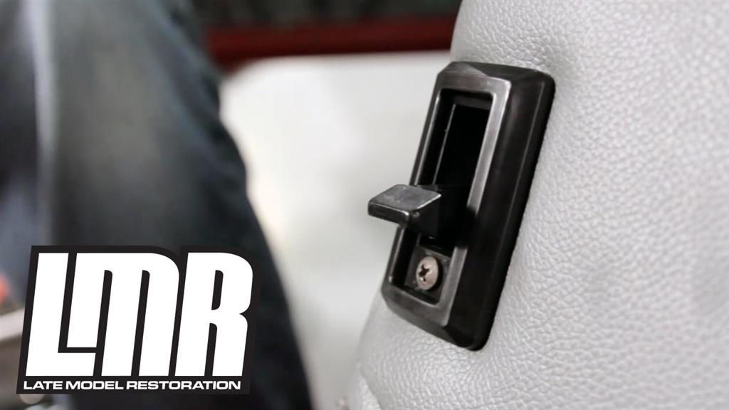 Mustang Seat Release Latch Bezel And Latch Knob Install - Fox Body 81-93