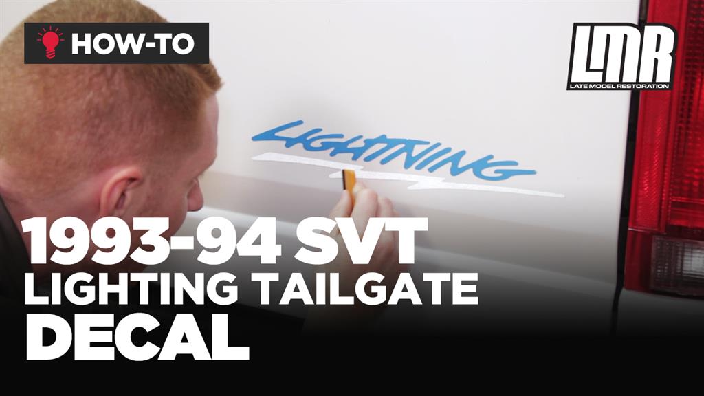 How To Install F-150 SVT Lightning Tailgate Decal (1993-1994)