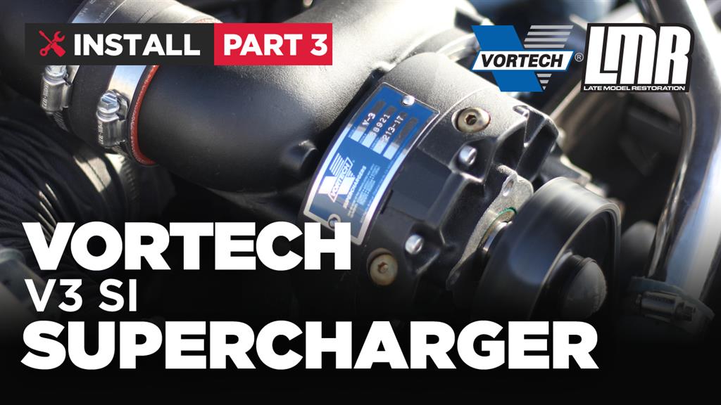 1986-93 Mustang Vortech V-3 SI Non-Intercooled H.O. Complete Supercharger System - Black