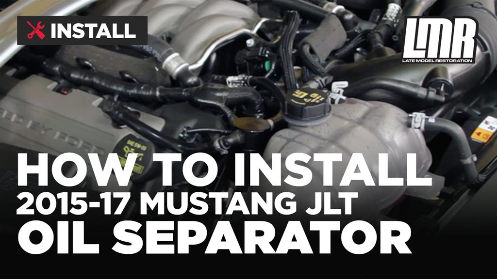 2011-2017 Mustang J&L 3.0 Oil Separator Passenger Side - Clear - GT/Boss