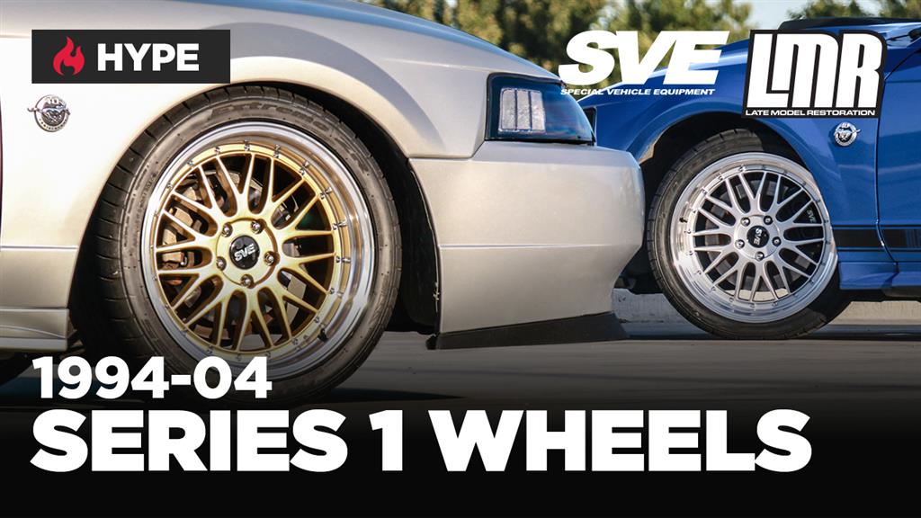1994-04 Mustang SVE Series 1 Wheel & Nitto Tire Kit - 18x9/10 - Liquid Gold