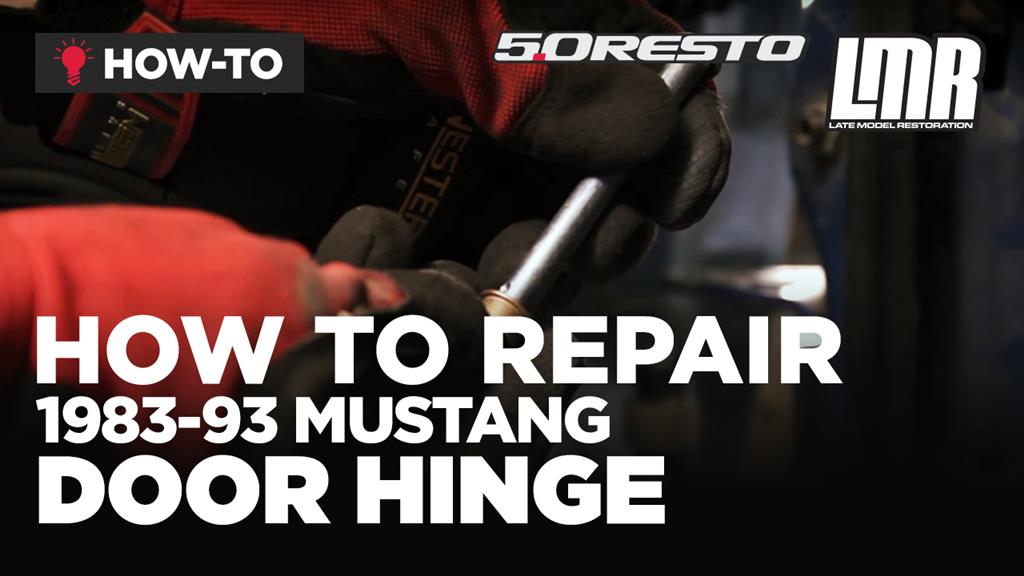 1979-1993 Mustang Door Hinge Pin & Bushing Kit - Severely Worn Hinges