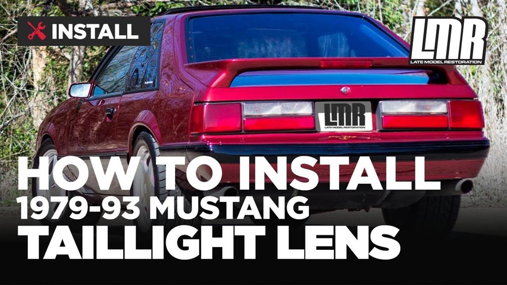 Fox Body Mustang Tail Light Lens Install - 5.0Resto (79-93)