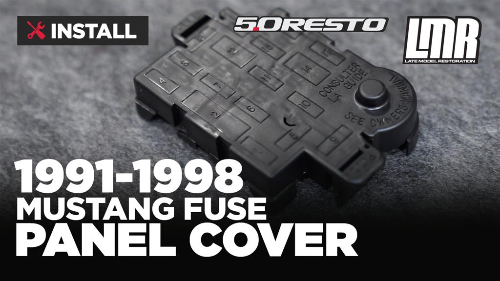 1991-98 Mustang Fuse Panel Cover  - Black
