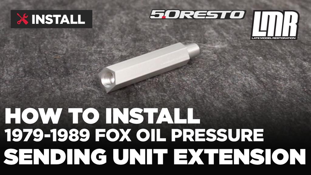 Mustang Oil Pressure Sending Unit Extension (7989) 5.0