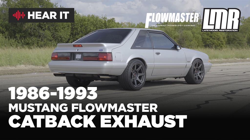 1987-93 Mustang Flowmaster American Thunder Cat Back Exhaust System GT
