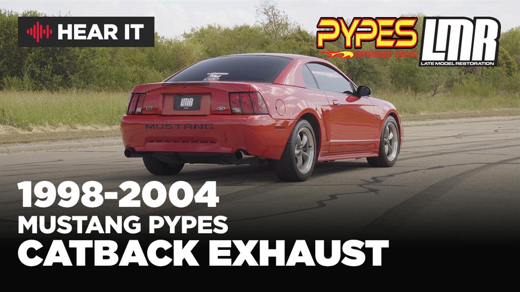 1998-04 Mustang Pypes 2.5" Cat Back Exhaust System Stainless Steel 4.6