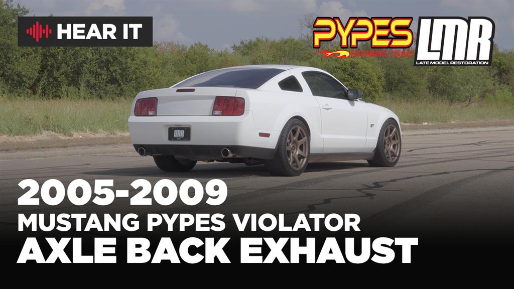 2005-09 Mustang Pypes Violator Axle Back Exhaust Stainless Steel GT/GT500