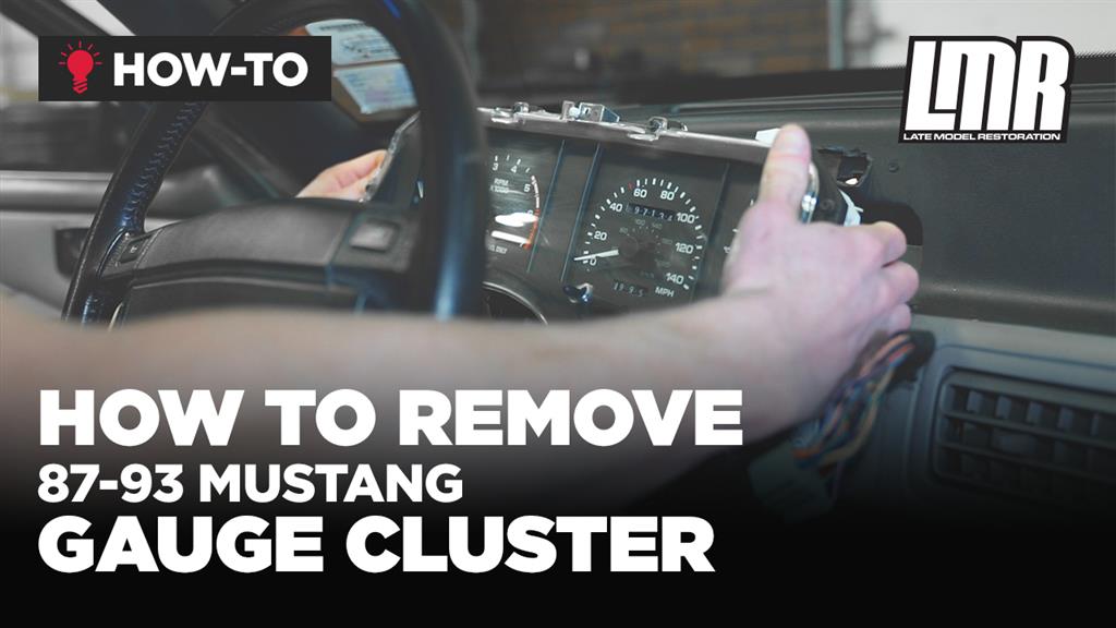 How To Remove Fox Body Mustang Gauge Cluster (87-93)