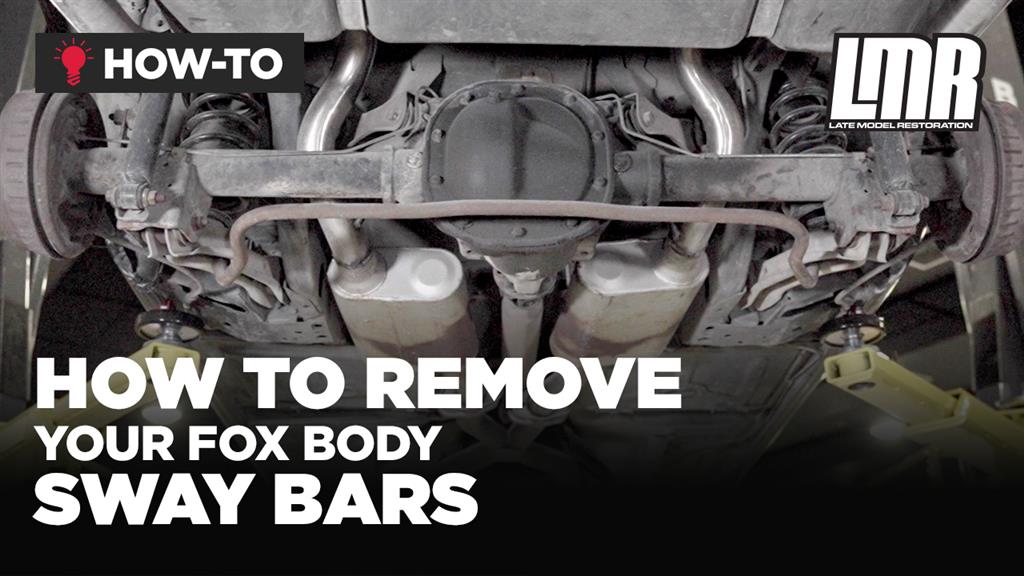 How To Remove Fox Body Mustang Sway Bars (79-93)