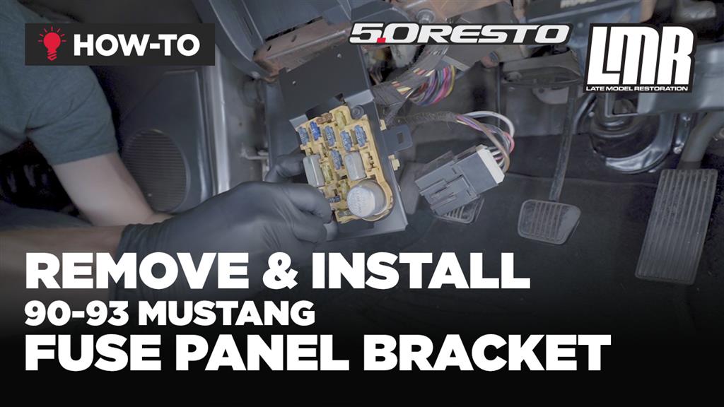 How To Remove & Install Fox Body Mustang Fuse Panel Bracket (90-93)