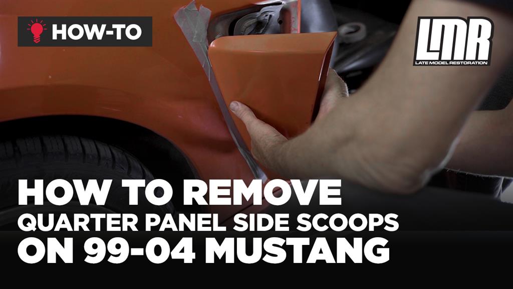 How To Remove New Edge Mustang Quarter Panel Side Scoops (99-04)