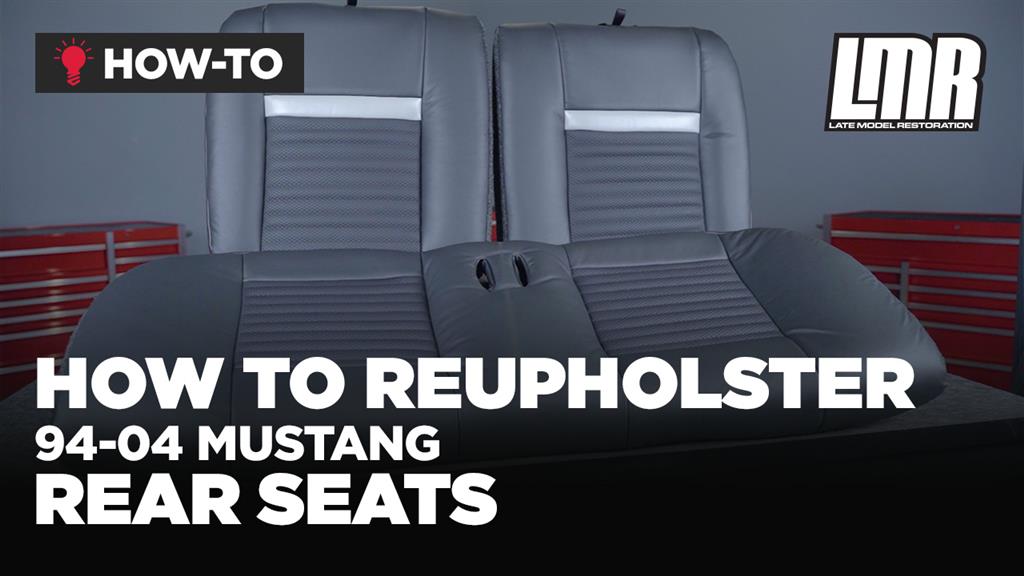 1999-2004 Mustang Coupe TMI Sport Seat Upholstery - Vinyl - Medium Graphite