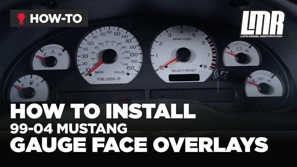 How To Install SN95/New Edge Mustang Gauge Face Overlays (99-04)