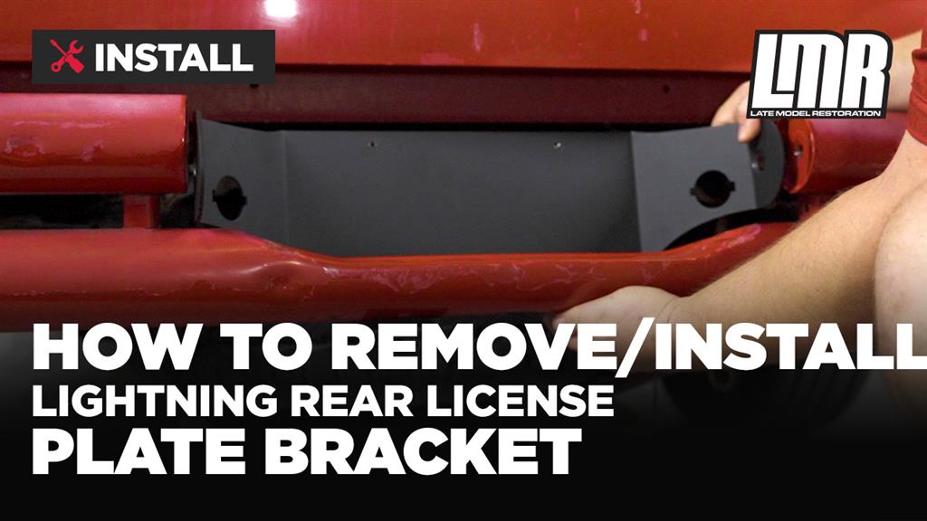 How To Remove & Install Lightning Rear License Plate Bracket (93-95)