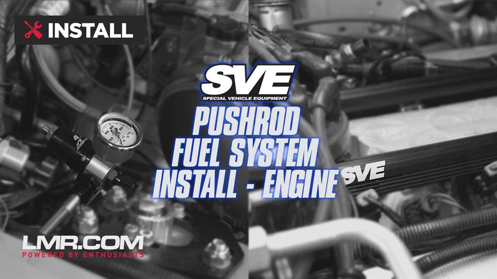 SVE Fuel System Engine Bay Install For Pushrod Fox Body Mustangs