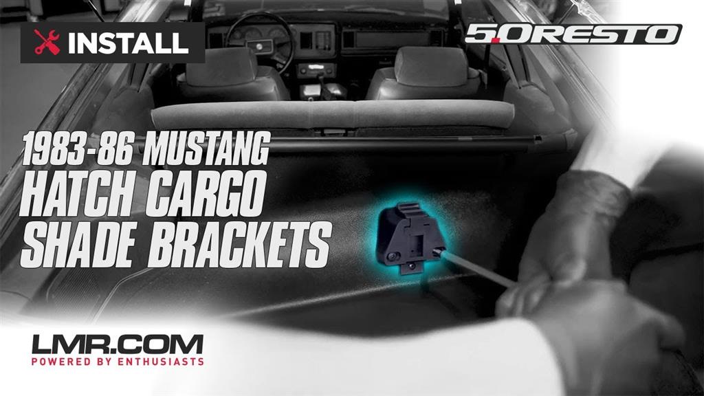 How To Remove & Install Fox Body Mustang Hatch Cargo Cover Brackets (83-86)