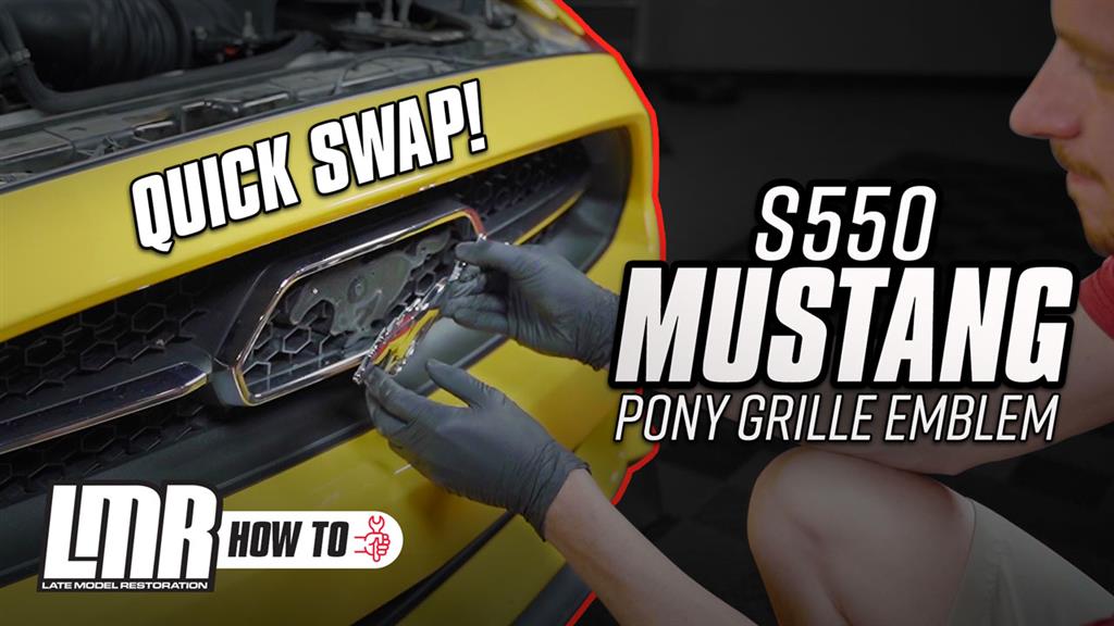 2015-2023 Mustang Pony Grille Emblem | Remove & Install