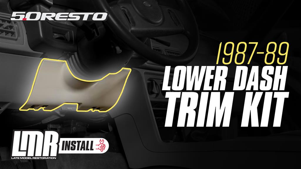 5.0 Resto Lower Dash Trim Kit Review & Install | 1987-1989 Fox Body Mustang