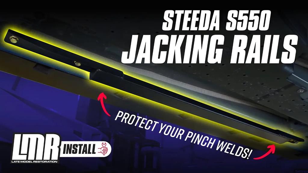 2015-23 Mustang Steeda Ultra Lite Jacking Rails Convertible