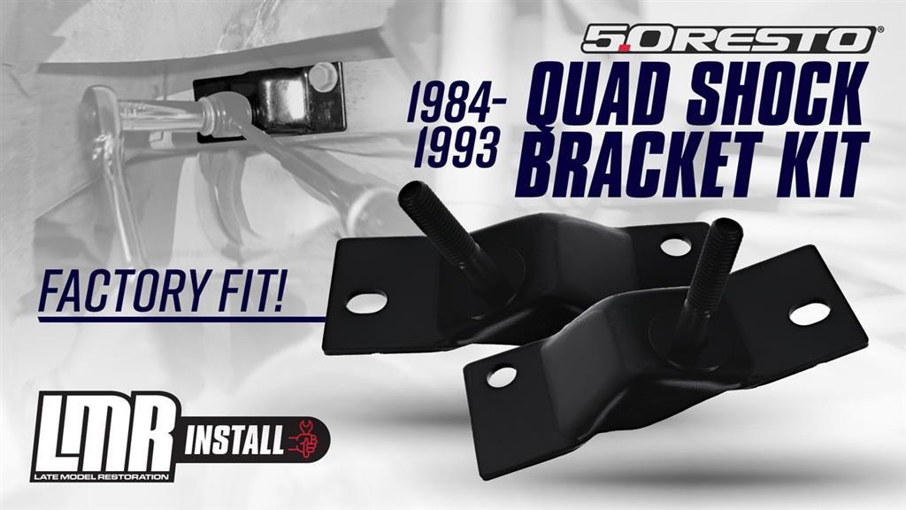 1984-1993 Mustang Quad Shock Bracket & Hardware Kit