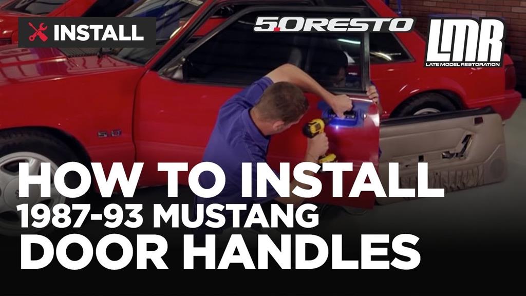 How To Install Fox Body Mustang Outer Door Handle (1987-1993)