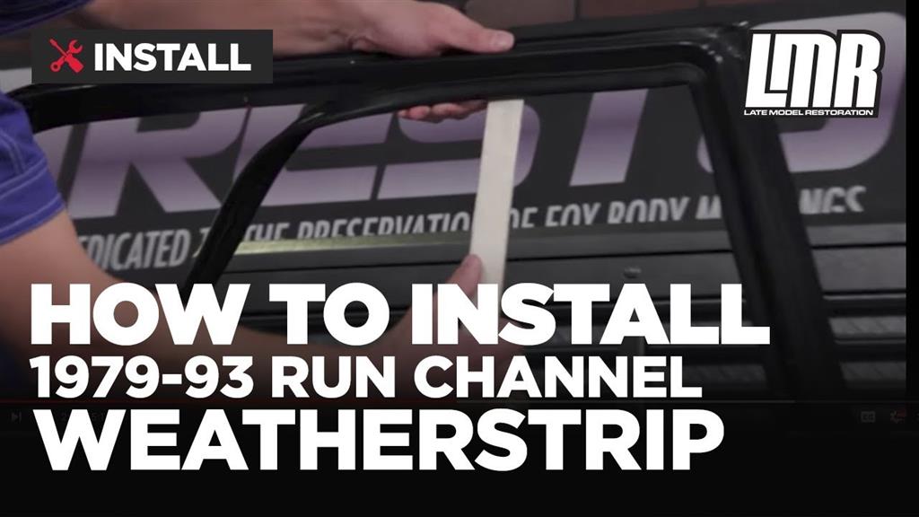 1979-1993 Fox Body Mustang Run Channel Weatherstrip Install