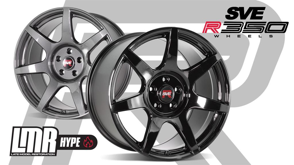 2015-23 Mustang SVE R350 Wheel & Nitto Tire Kit - 19x10 - Gloss Black