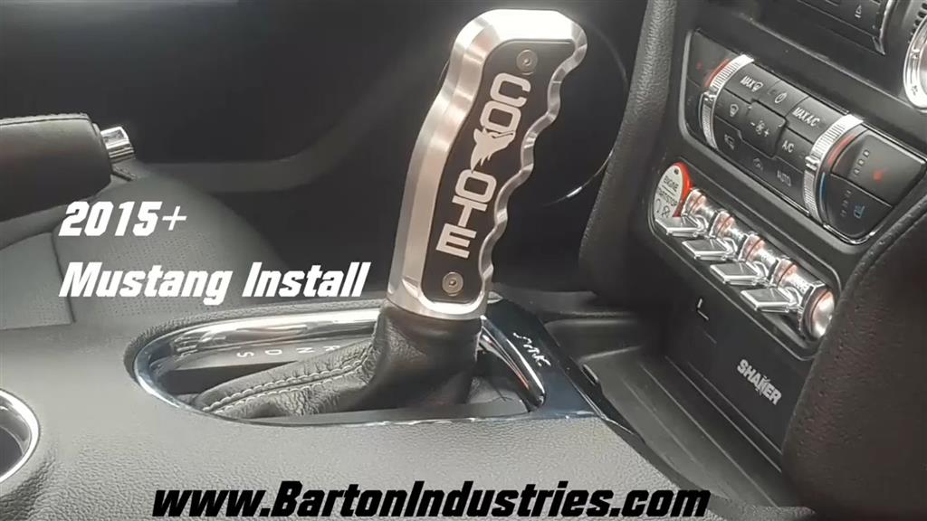 Barton Mustang Automatic Shifter Handle Black Knob (1524) ABMSKSP