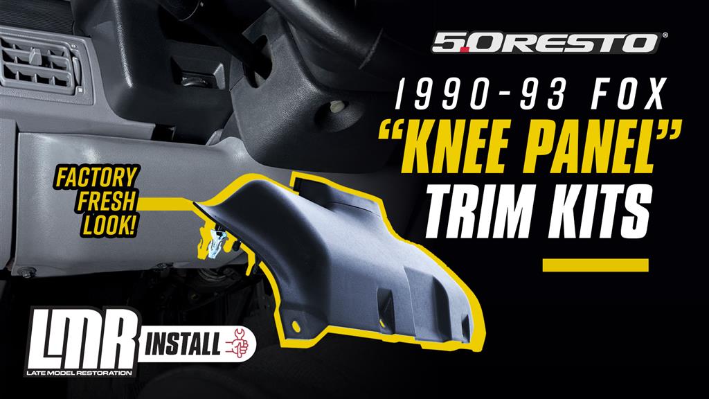 1990-1993 Fox Body Mustang: 5.0 Resto Lower Dash Trim "Knee Panel" - Overview & How To Install