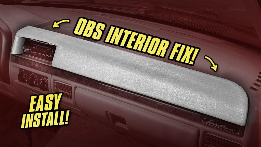 Ford OBS Bronco & Truck: Replacement Dash Pad - How To Remove, Paint & Install