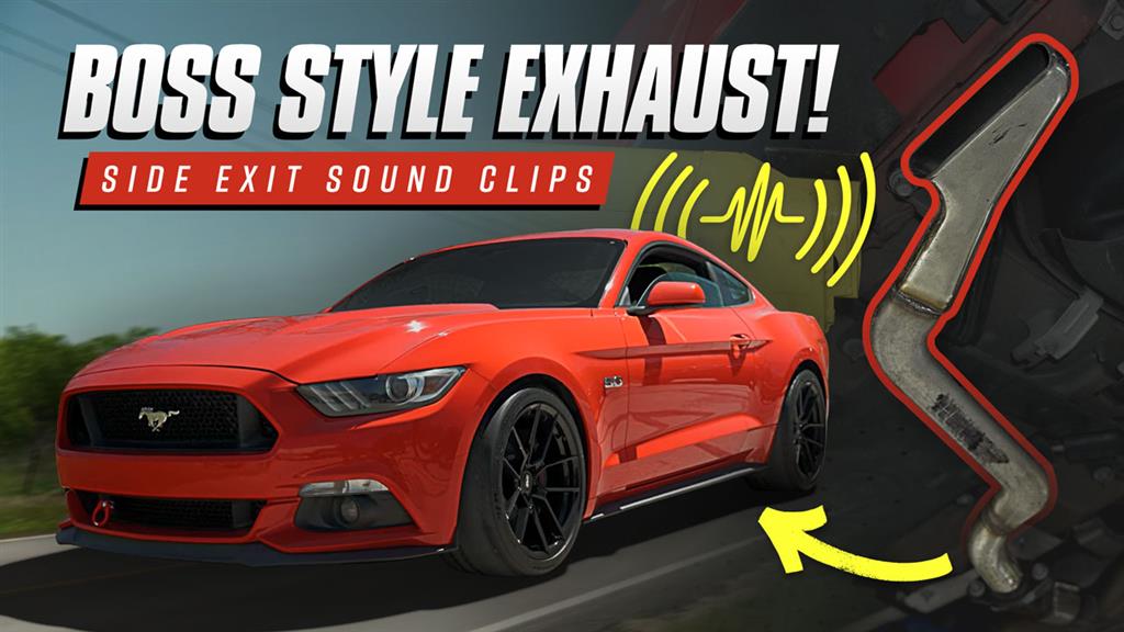 2015-2023 S550 Mustang: Ford Performance "Boss Style" Side Exit Exhaust System - Sound Clips