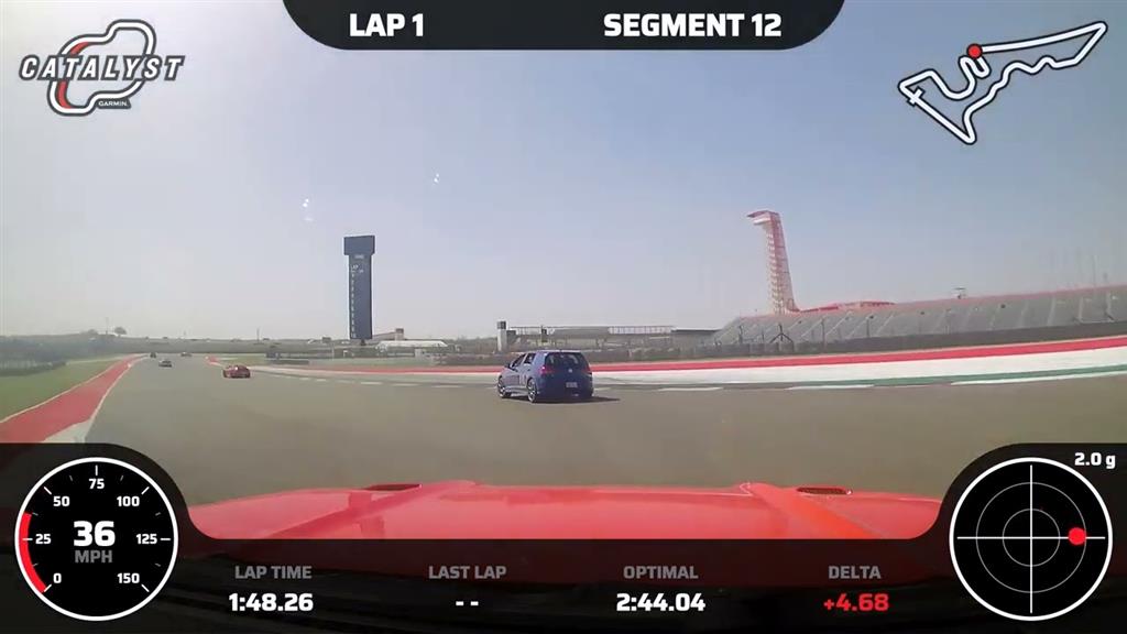 Garmin Catalyst Track Footage