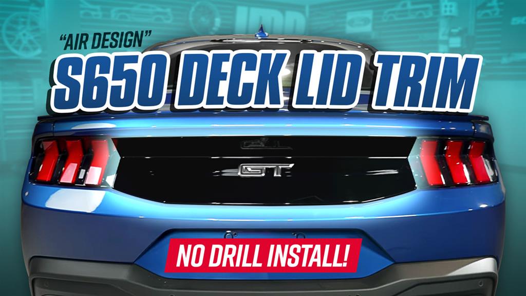 2024-2026 S650 Mustang: Ford "Air Design" Gloss Black Deck Lid Trim Panel - How To Install