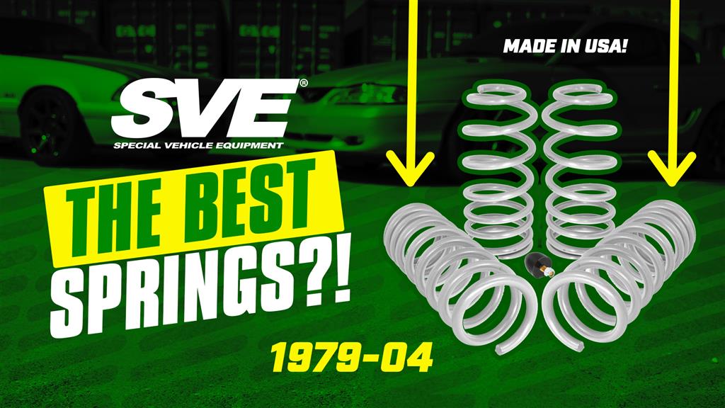 1979-2004 Fox Body, SN95, New Edge Mustang: SVE Progressive Rate Lowering Springs - Overview