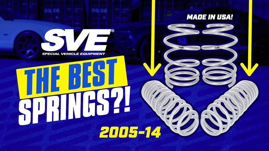 2005-2014 S197 Mustang: SVE Progressive Rate Lowering Springs - Overview