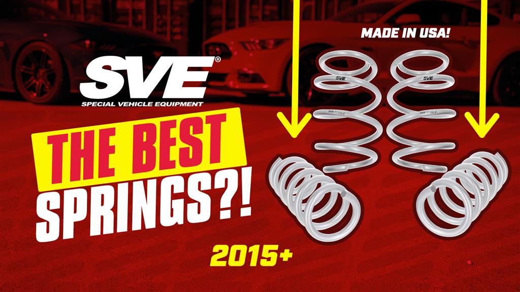 2015-2026 S550 & S650 Mustang: SVE Specific Rate Lowering Springs - Overview