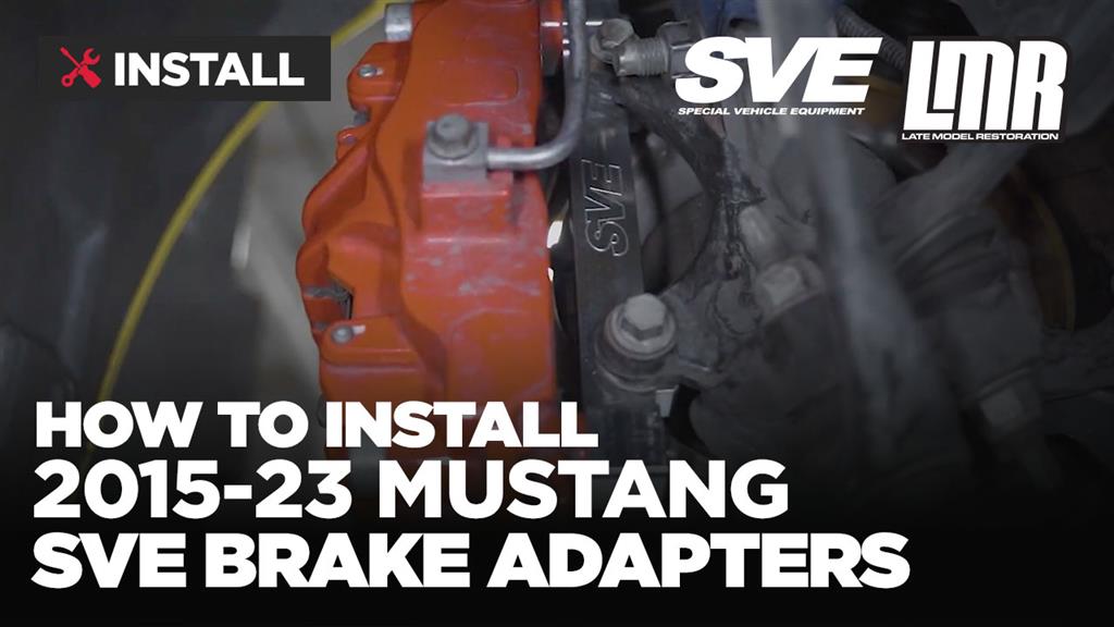 How To Install S550 Mustang SVE Brake Adapter Brackets (15-23)