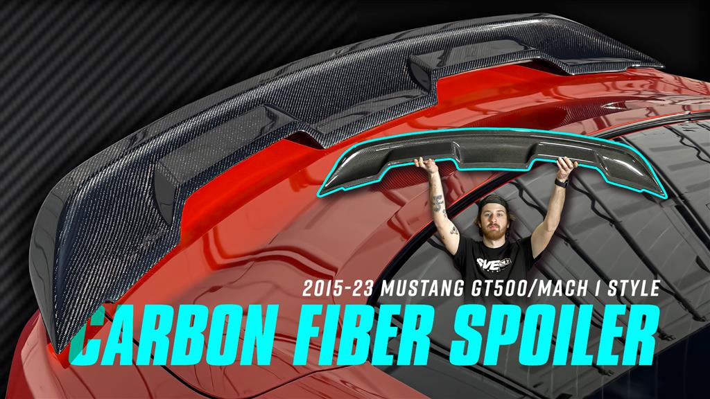 2015-2023 S550 Mustang: Gloss Carbon Fiber GT500-style Spoiler - Overview & How To Install