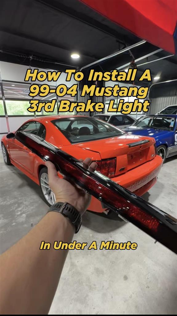 How To Install a 99-04 Mustang 3rd Brake Light - In Under a Minute